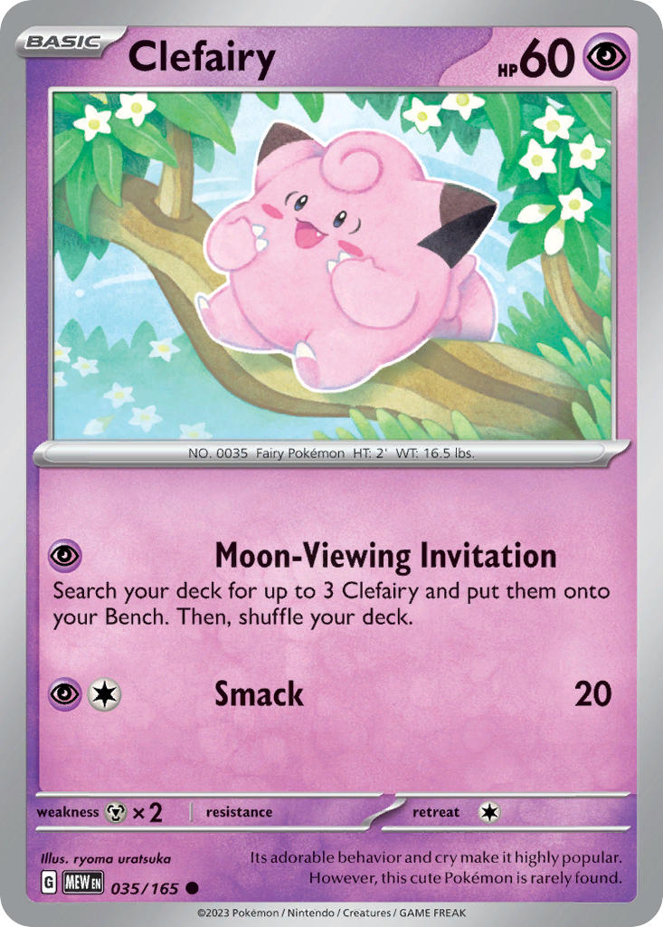 Clefairy - 151 - 035/165 - Common