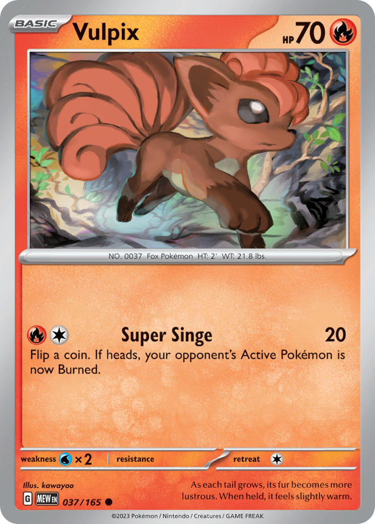 Vulpix - 151 - 037/165 - Common