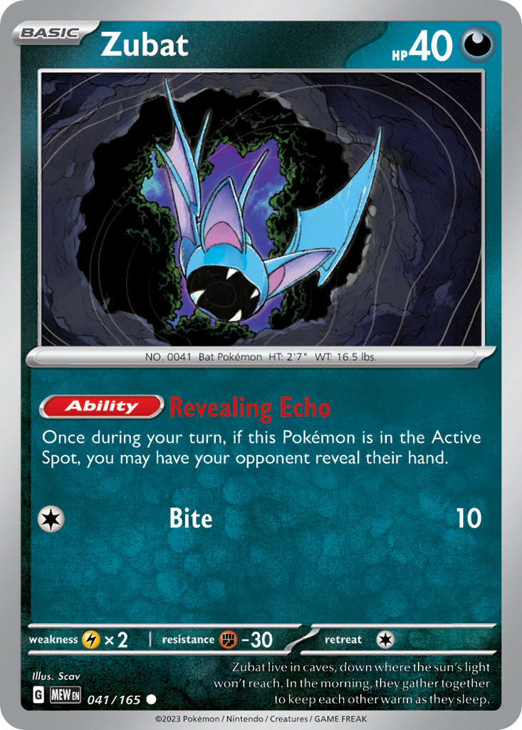 Zubat - 151 - 041/165 - Common