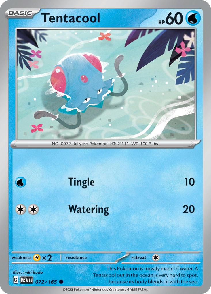 Tentacool - 151 - 072/165 - Common
