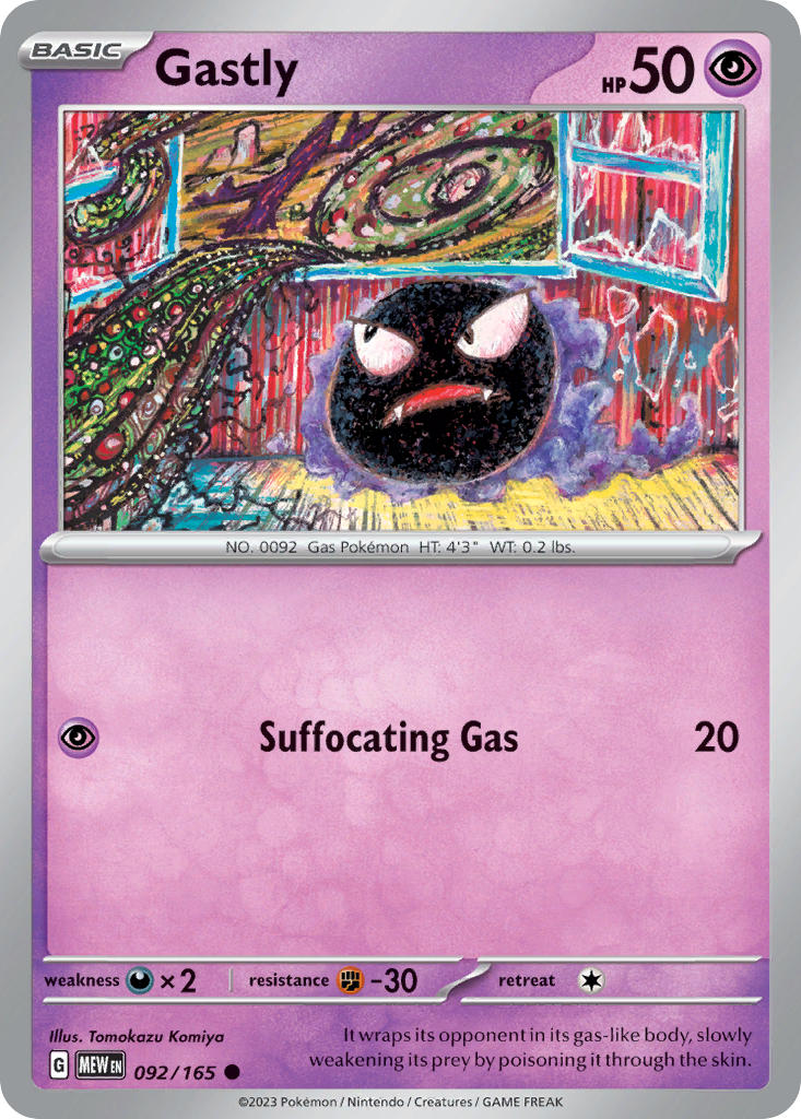 Gastly - 151 - 092/165 - Common