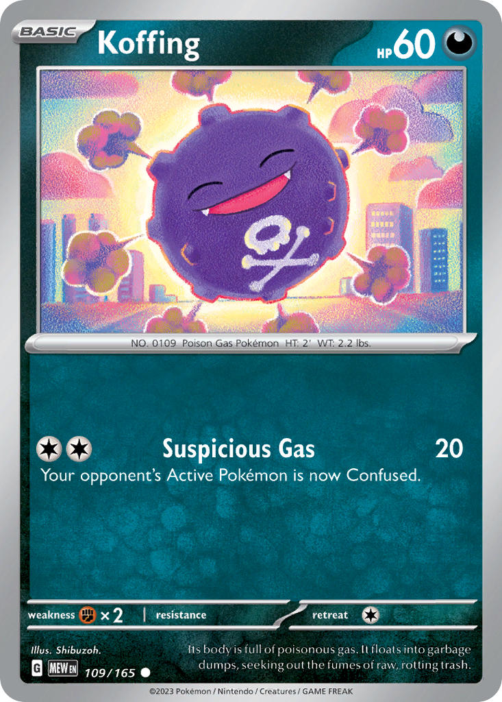Koffing - 151 - 109/165 - Common