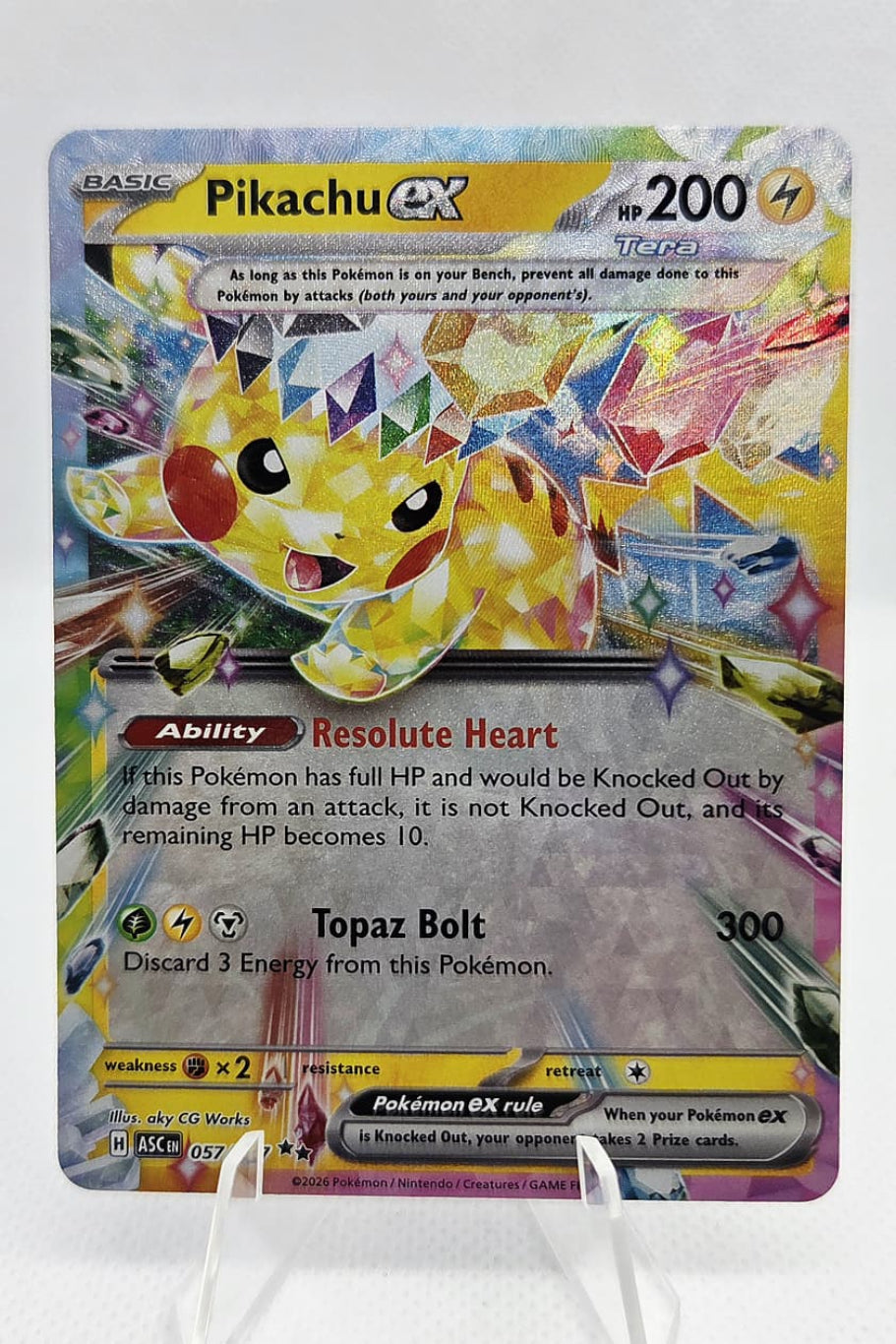 Pikachu ex - ASC - 057/217 - Double rare