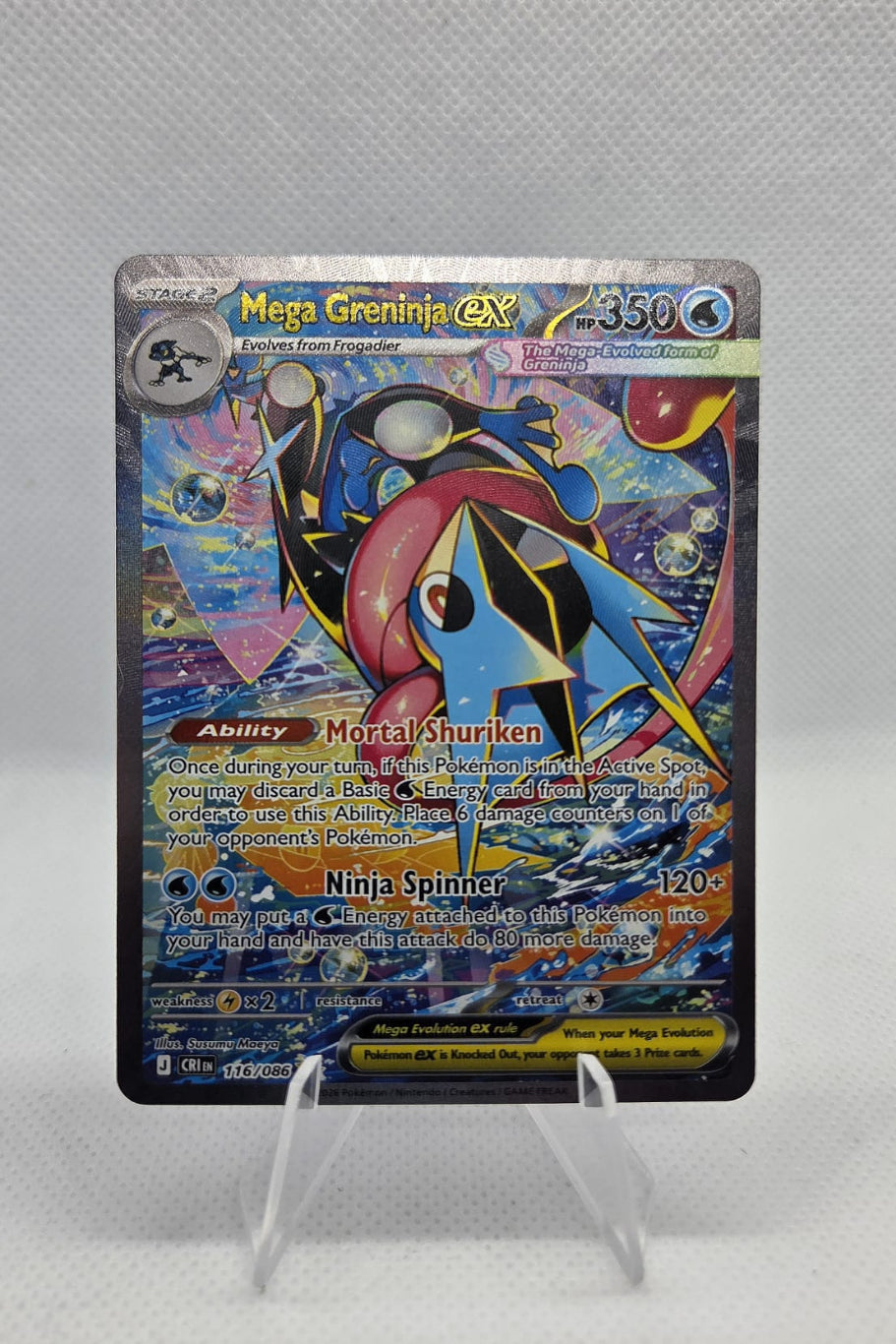 Mega Greninja ex - CRI - 116/086 - Special Illustration Rare