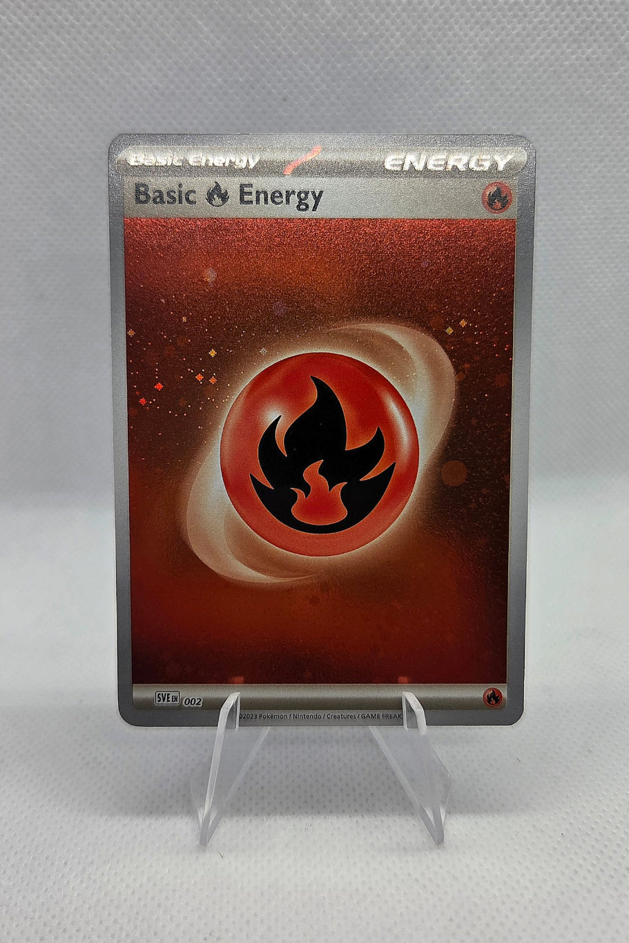 Basic fire energy - SVE - 002 - Reverse holo