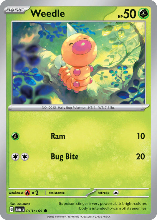 Weedle - 151 - 013/165 - Common