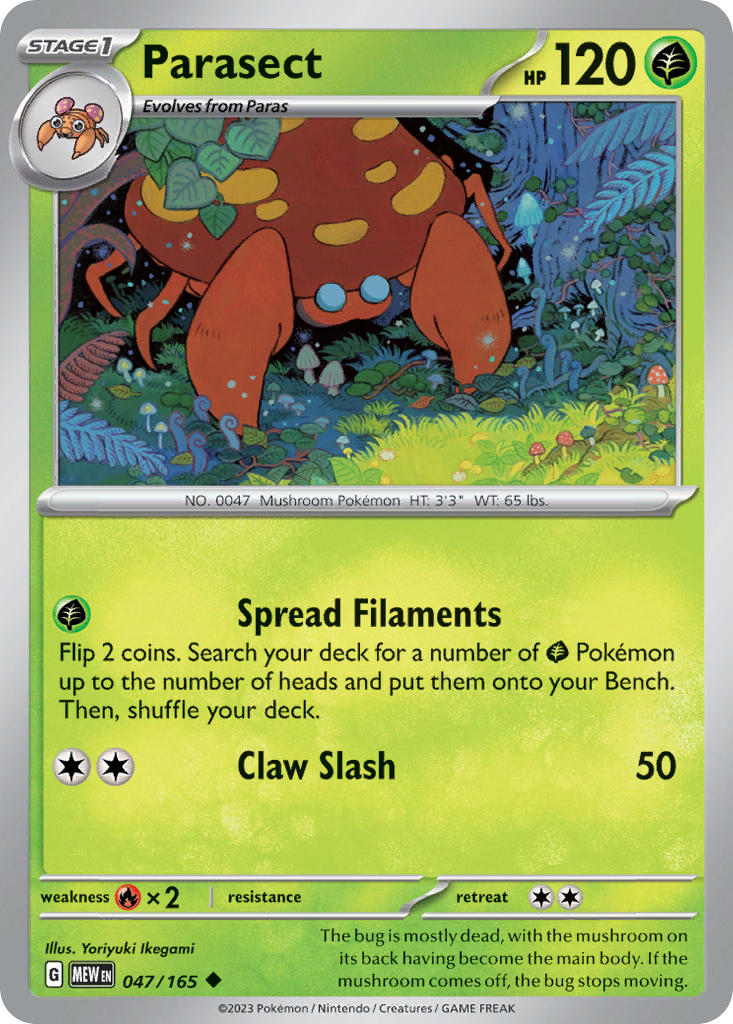 Parasect - 151 - 047/165 - Uncommon