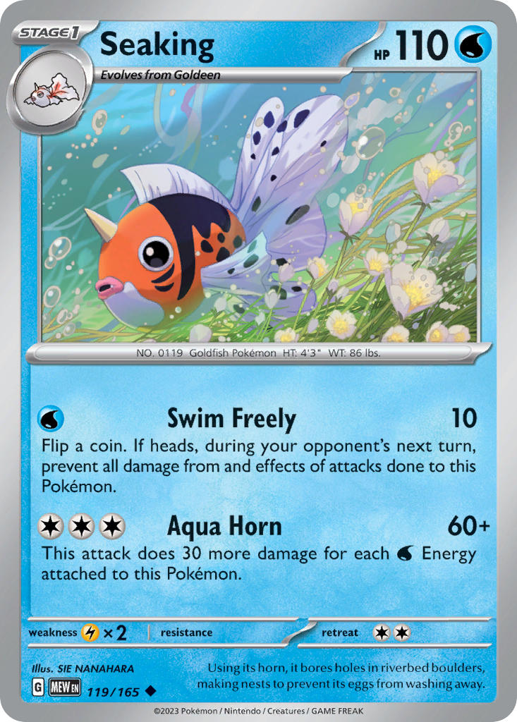 Seaking - 151 - 119/165 - Reverse holo