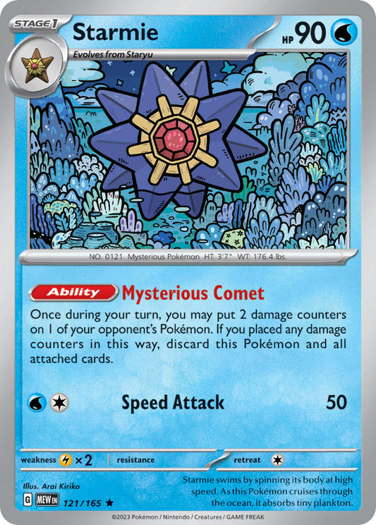Starmie - 151 - 121/165 - Holo