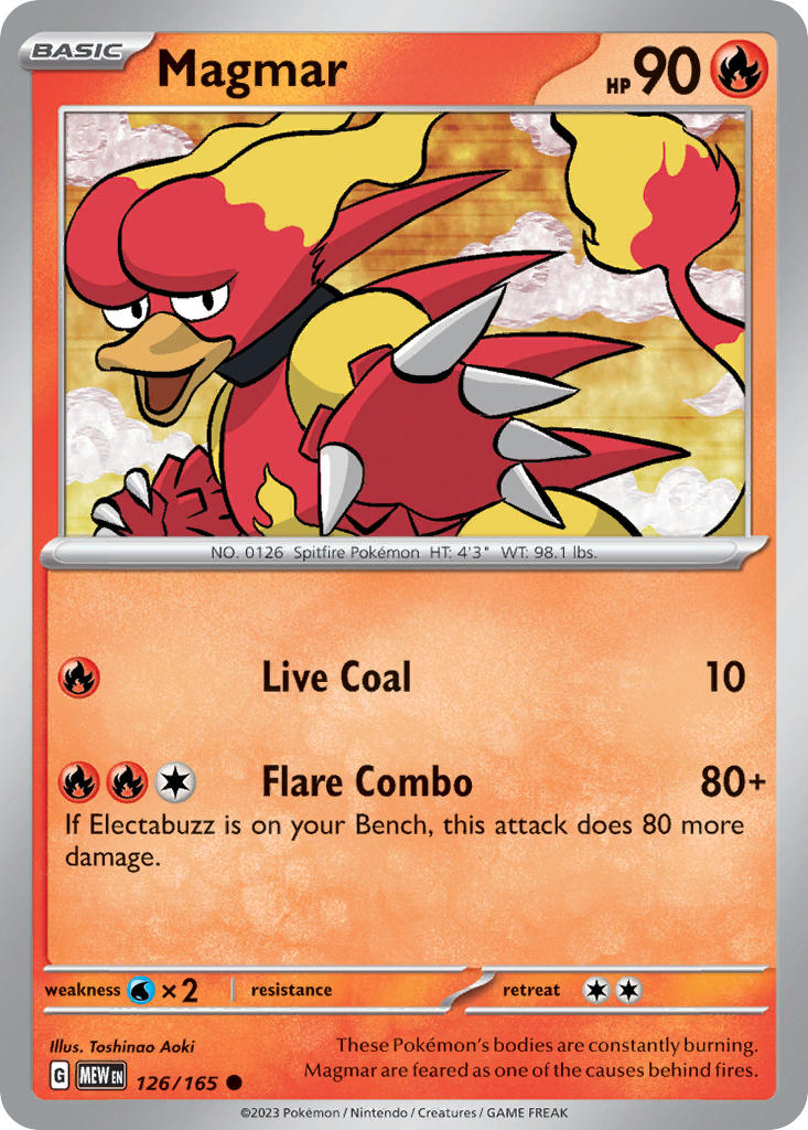 Magmar - 151 - 126/165 - Common