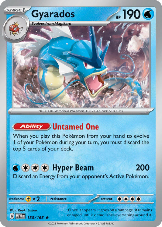 Gyarados - 151 - 130/165 - Holo