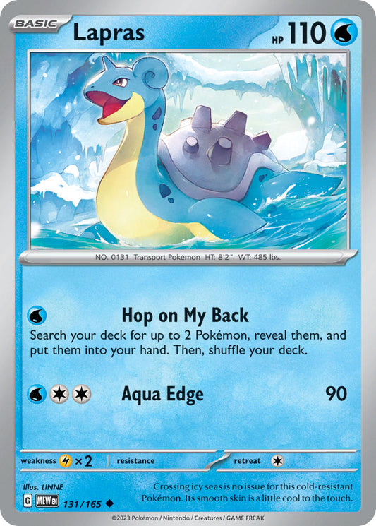 Lapras - 151 - 131/165 - Uncommon