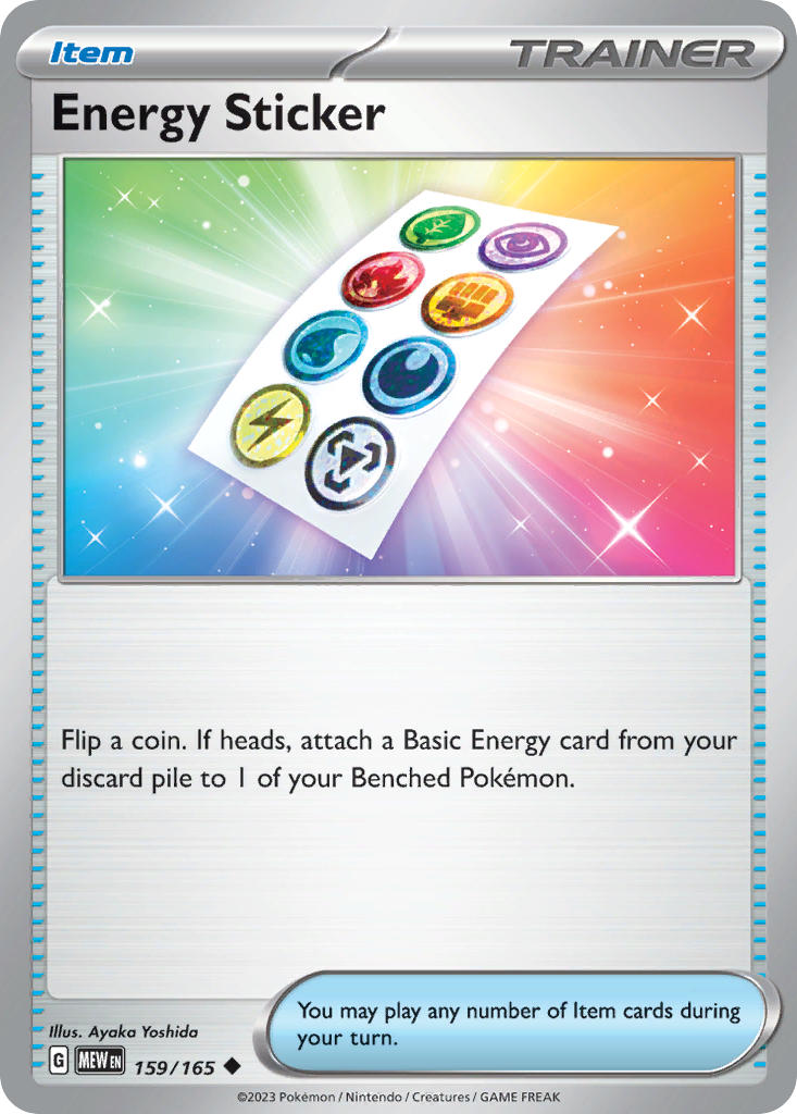 Energy Sticker - 151 - 159/165 - Reverse holo