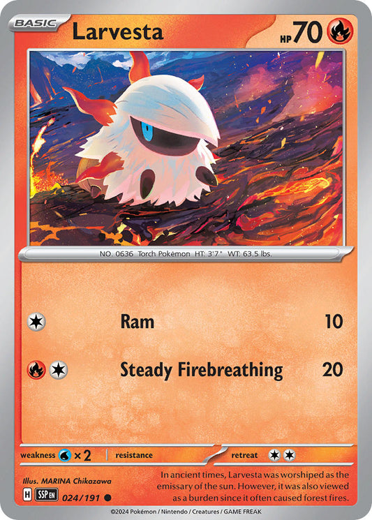 Larvesta - Surging Sparks - 024/191 - Common
