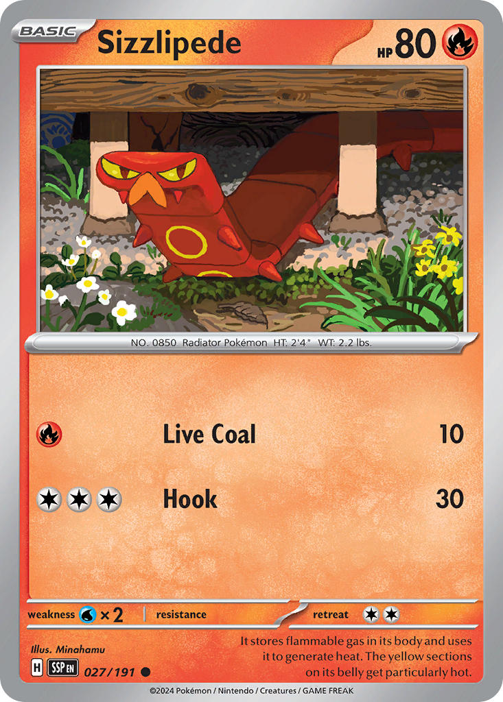 Sizzlipede - Surging Sparks - 027/191 - Common