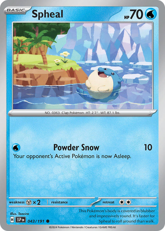 Spheal - Surging Sparks - 043/191 - Common