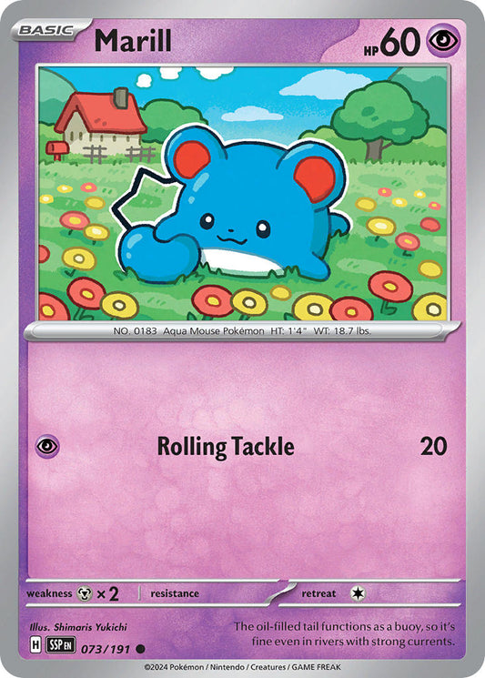 Marill - Surging Sparks - 073/191 - Reverse holo