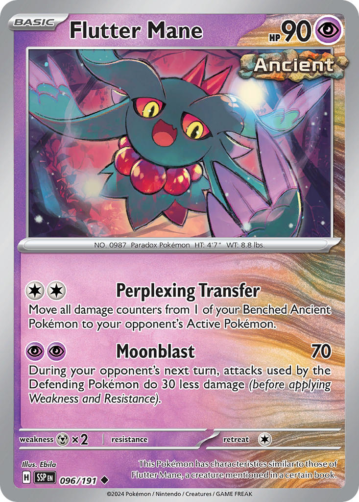 Flutter Mane - Surging Sparks - 096/191 - Reverse holo