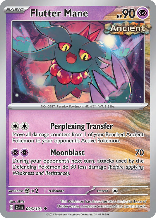 Flutter Mane - Surging Sparks - 096/191 - Reverse holo