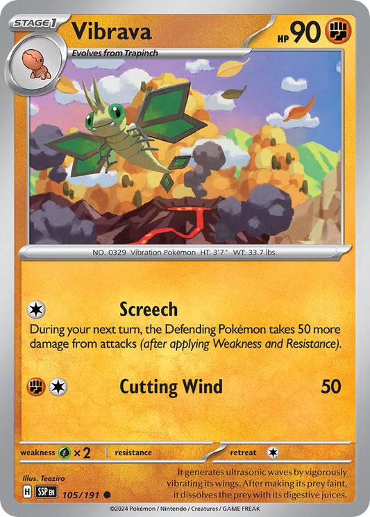 Vibrava - Surging Sparks - 105/191 - Reverse holo